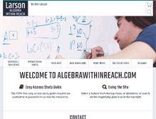 Tablet Screenshot of algebrawithinreach.com